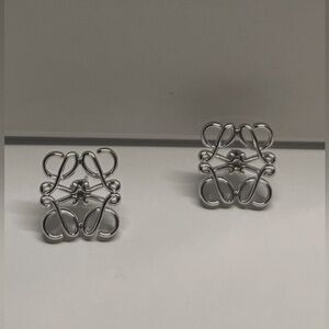 New Loewe Stamped Earrings - Silver